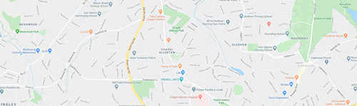 Map of Alwoodley and Moortown