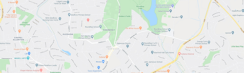 Map of Roundhay and Oakwood