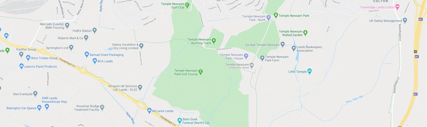 Map of Temple Newsam