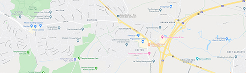 Map of Whitkirk and Colton